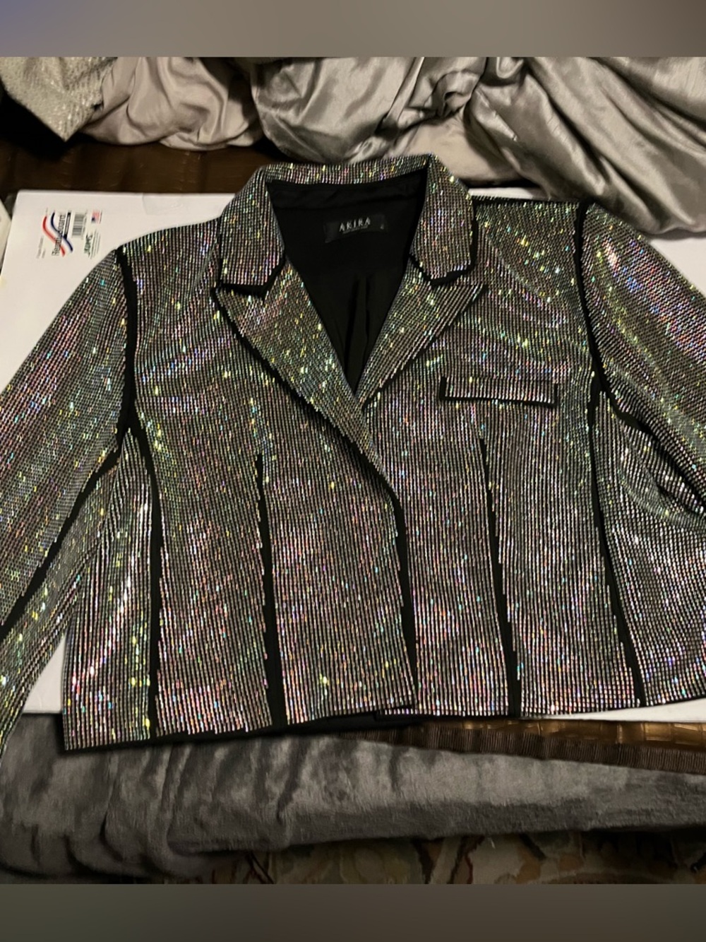 akira pop star fully rhinestoned jacket